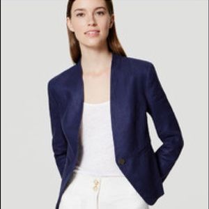 NWT Ann Taylor Loft navy blazer 12